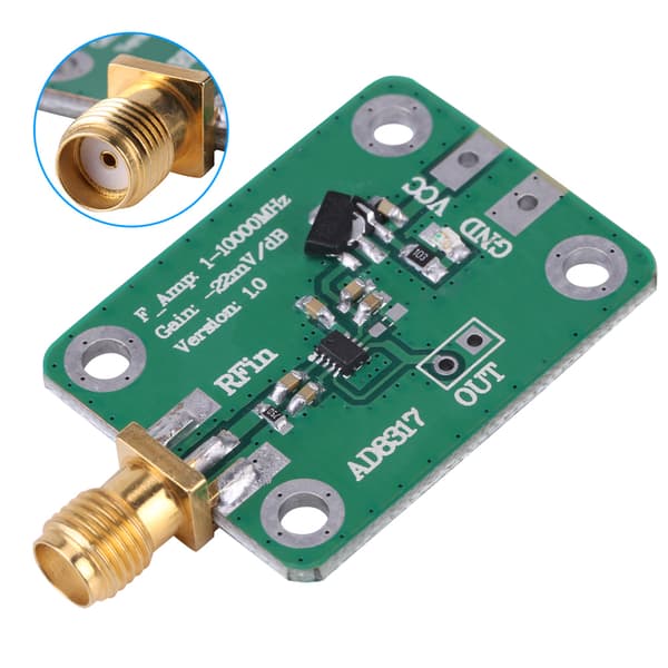 1M-10GHz AD8317 RF Log Detektor Effektmåler, 75dB Dynamisk Område