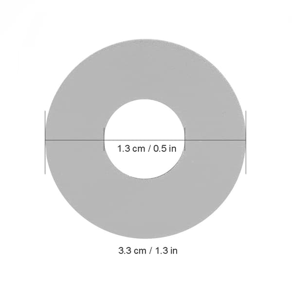 Vippströmbrytarplatta i aluminium Rhythm Treble Washer Ring för LP EPI elgitarr (silver)