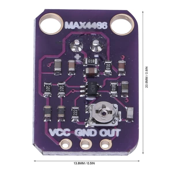 MAX4466 Mikrofonforstærkermodul Lydsensor 2.4V til 5.5V Mikrofonforforstærker