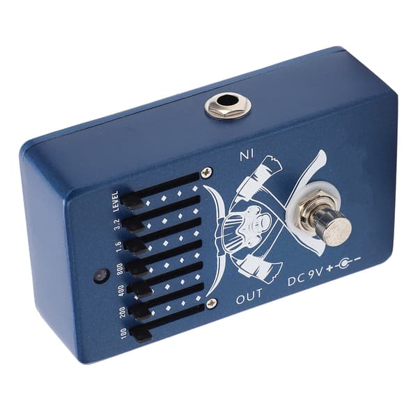 CP-71 Gitarr EQ 6-bands Equalizer Aluminiumlegering DC9V 30mA Musikinstrumenttillbehör