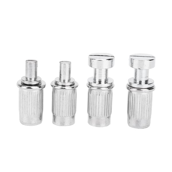 Premium Silver Gitarrstallset för Elgitarr med 1 Stallhuvud & 4 Skruvstänger