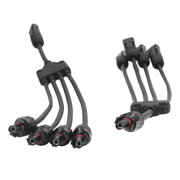 Solarstik Y-gren 1 til 4 Vandtæt Parallel Adapter Splitter til Udendørs Brug