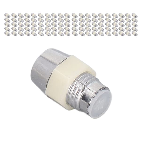 100 sæt LED-holder 5 mm plast lysdiode panelmonteringsclips tilbehørssæt sølv