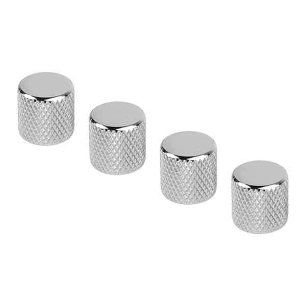 4 st elgitarrrattar set metallpotentiometerlock volymtonkontroll för bas silver