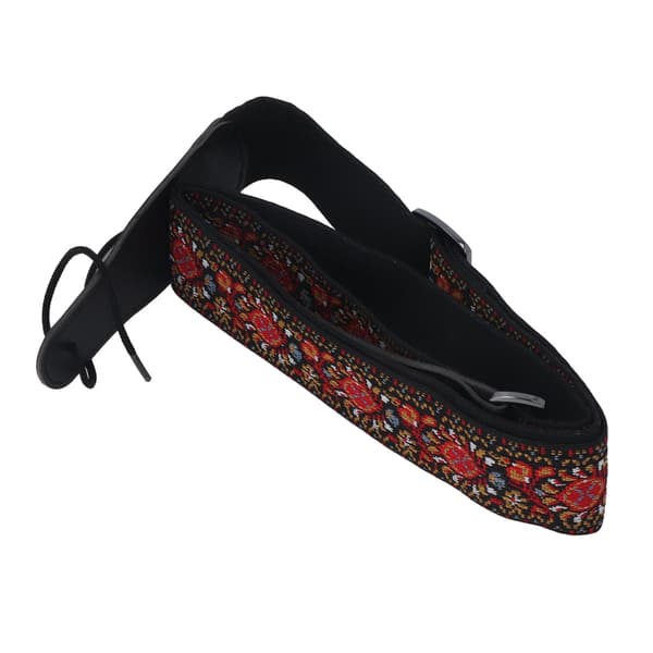 Broderad basgitarrrem Universal Extra Bred Kraftig Nylon Retro Vävd Justerbar 1 Styck
