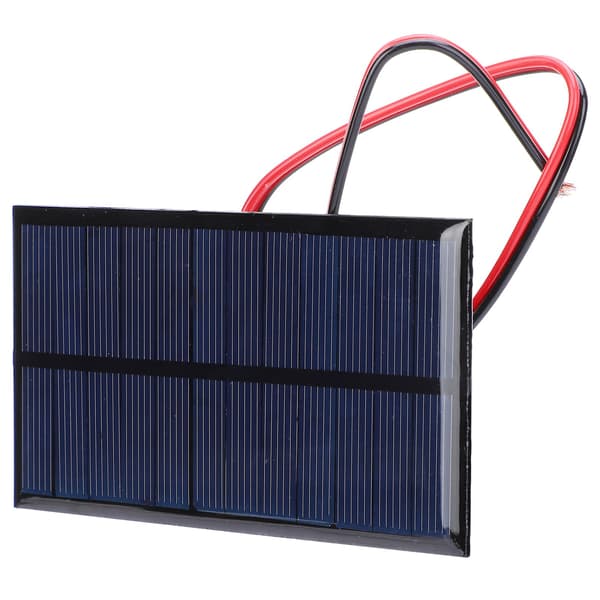 3 st DC 6V 1W Solpanel Cell Strömmodul Polykristallin Solpanel med 30 cm Kabel