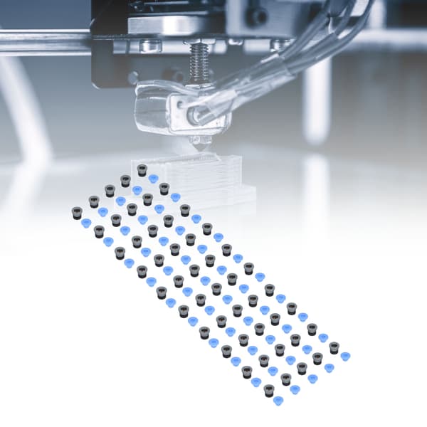 50 sæt pneumatisk ventilforbindelseshoved til VORON ekstruder 3D-printertilbehør PTFE ECAS04