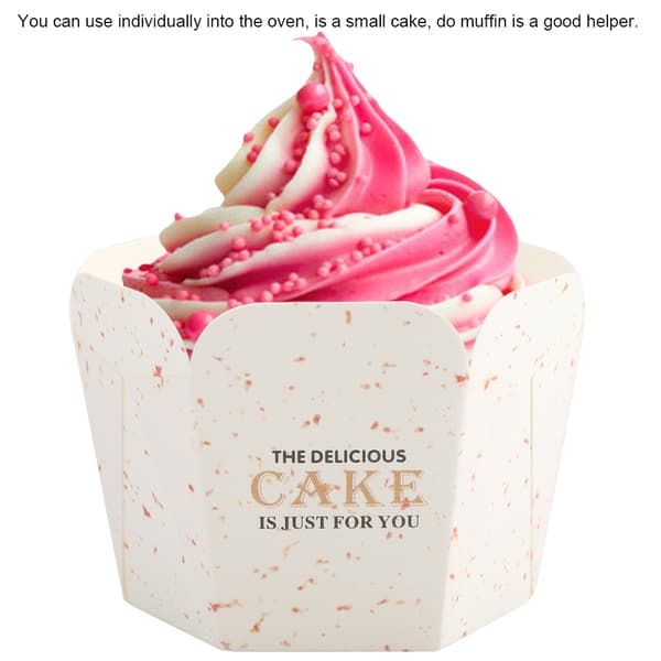 100 STK Mini Cupcakeforme Papir Runde Kagebagekopper Muffinsforme Hjemmefest Bryllup #3