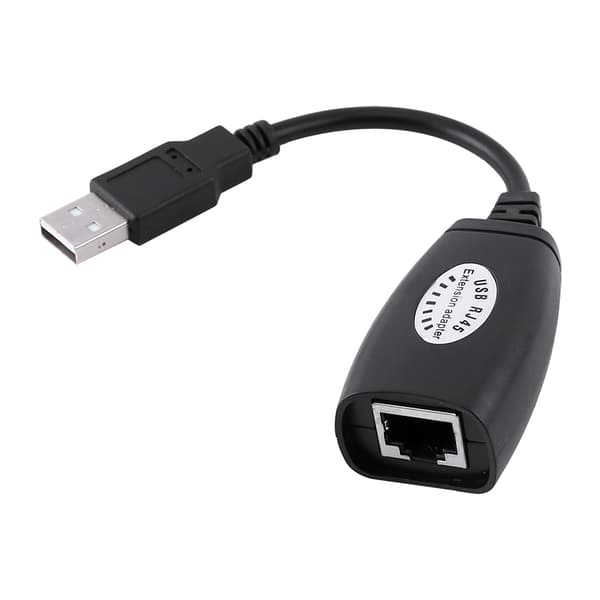 4-ports USB 2.0 til Ethernet-adapter, RJ45 netværkshub-forlænger til LAN-forbindelse