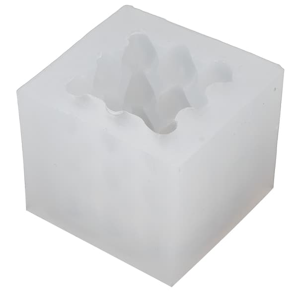 3D Hjerte Terning Aromaterapi Lys Silikoneform Fødevaregodkendte Lysforme til Bryllupper Jubilæer