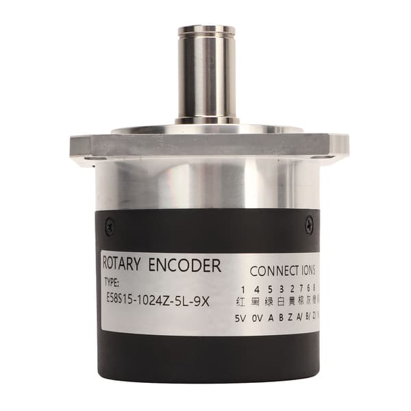 Roterende Encoder 1024 Pulser 15mm Aksel 5-26V CNC Roterende Encoder E58S15-1024Z-5L-9X til Maskine