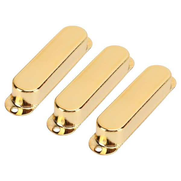 3 st elgitarr single coil pickup-skydd koppar musiktillbehörssats guld