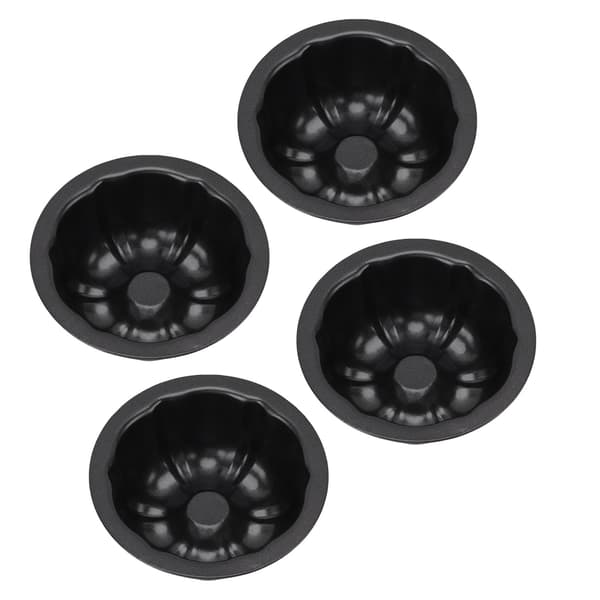 4-pak små flanforme runde budding bage non-stick 4 tommer græskarkageforme til bageri
