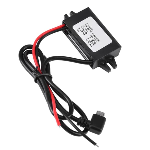 DC-DC 12V til 5V 3A Micro USB Konverter Spændingsneddrosler til Bil Smartphone