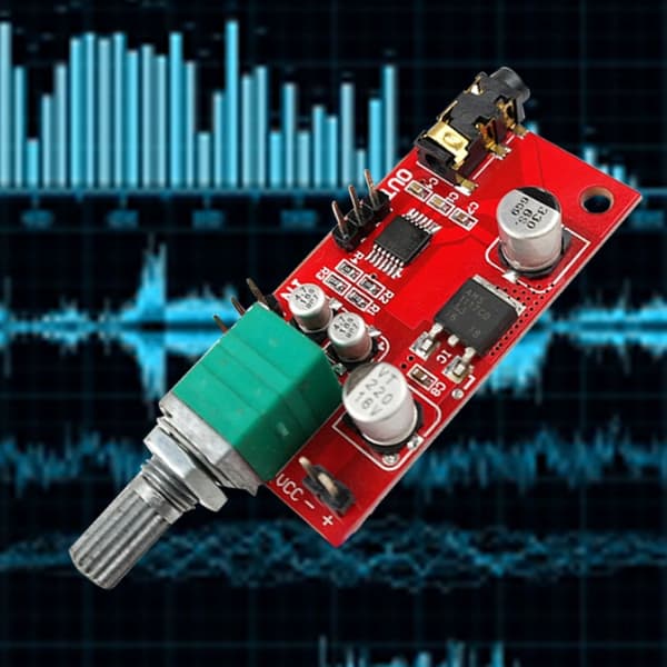Mini Hovedtelefonforstærkermodul 3,5 mm Interface Hovedtelefonforforstærkerkort DC 3‑12V MAX4410