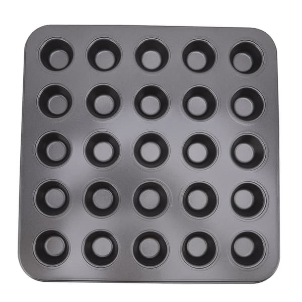 Nonstick Mini Cupcake Muffinforme Kulstofstål Køkkenbageforme til bagning af kager brød 25 gitre