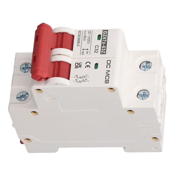 2P Lille afbryder 6000A brydeevne solcelleanlæg mini afbryder DC1000V 32A