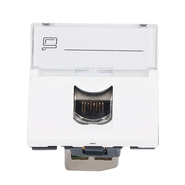 Netværksstikmodul CAT6A RJ45 Fransk Adapter Skærmet ABS Tilbehør til Computer