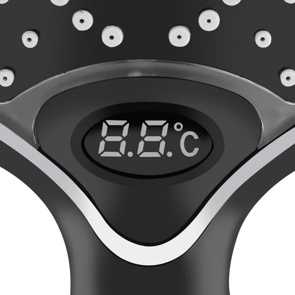 3-färgs LED Handhållen Badrum Digital Temperaturdisplay Duschmunstycke