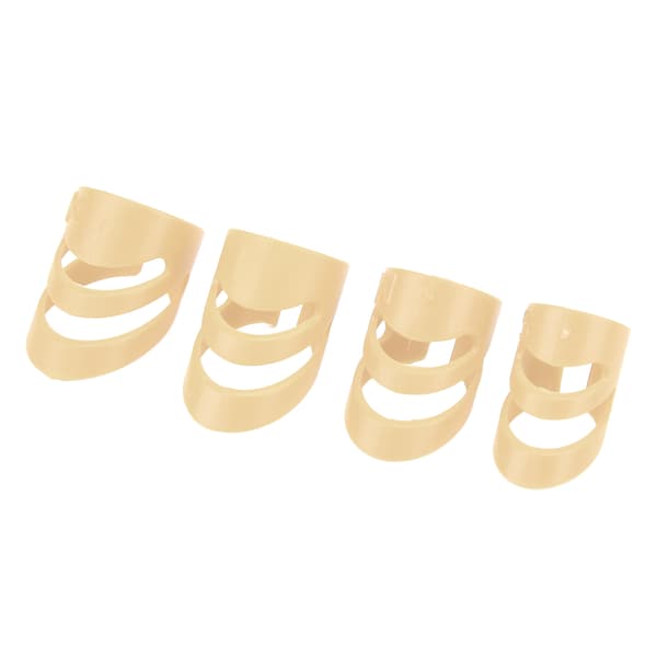 4 st beige gitarrfingerplektrum fingerskydd instrumentsats för basbanjo