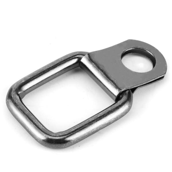 6 stk. foldbare D-ring-surringer passer til Jeep Wrangler JK 2007-2017 sort hardware
