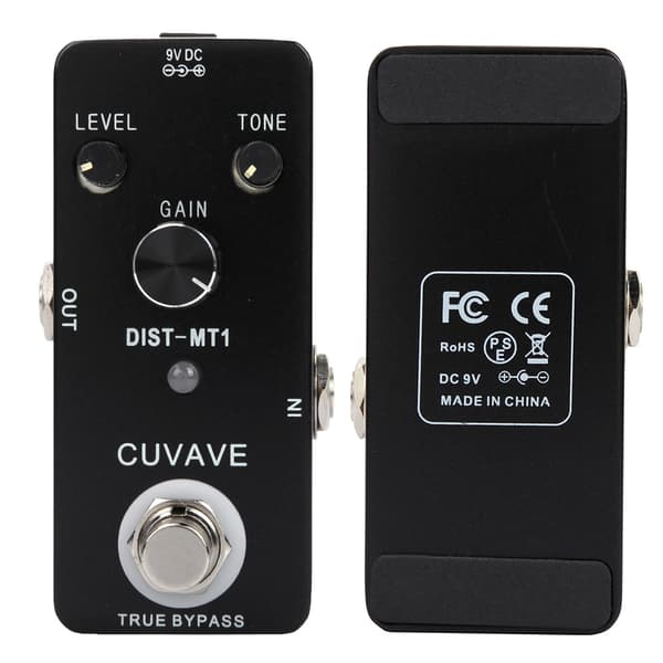 Distortion-MT1 Helmetallchassi Distortion Elgitarr Effektpedal True Bypass