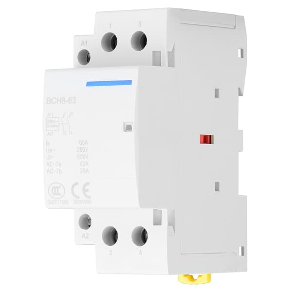 2P 63A Hushålls AC-kontaktor DIN-skenmontering 2NO (220V/230V)