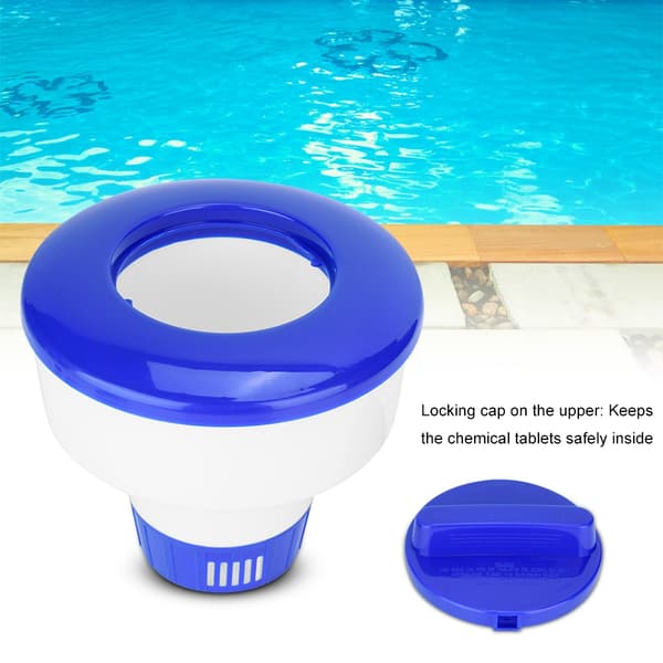 Flytande kemisk klordispenser för pool och spa, tablettbromhållare