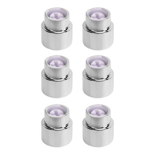 6 st gitarrfatbrytarspets 5-vägs rund retro plast silver elgitarr pickup brytarknopp