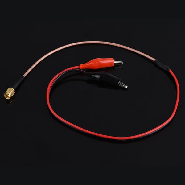 1 stk. radiofrekvensforbindelseskabel rød sort testledning testkabel 52 cm