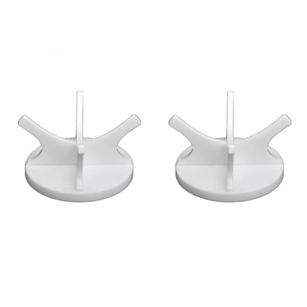 2-pack golfbollshållare, stabil, robust, minimalistisk baseballmonter, vit