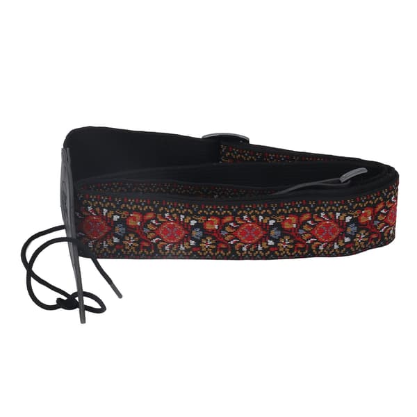 Broderad basgitarrrem Universal Extra Bred Kraftig Nylon Retro Vävd Justerbar 1 Styck