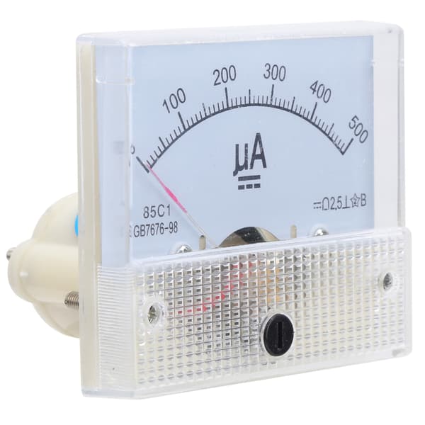 85C1 DC 0~500UA ABS Pointer Amperemeter Ampere Meter Panel Høj Nøjagtighed Strømmåler