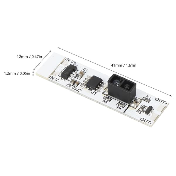 Infrarød refleksionssensorafbrydermodul med håndfejefunktion til LED-skabslampe DC5V-12V