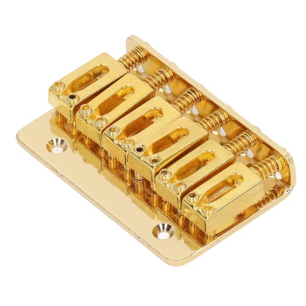 6-strängad gitarr fast sadelstall Hardtail Top Loader Järn Elgitarr Sadelstall Ersättning Guld