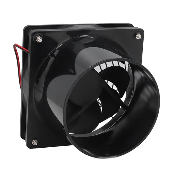 Solpanel Udsugningsventilator Combo 50W Mono 12V 6.5\" med Sikkerhedsgitter til 24 timers Nonstop Ventilation