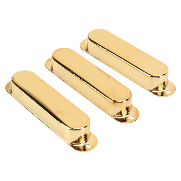 3 st elgitarr single coil pickup-skydd koppar musiktillbehörssats guld