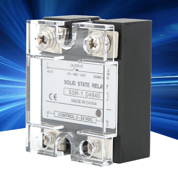 SSR-40-DA Solid State Relæ SSR Solid State Modul DC Styret AC 40A 3-32VDC