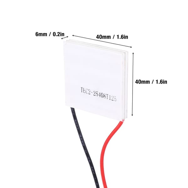 TEC2-25408 12V 8A Dobbeltlags Køleplade Halvleder Køler