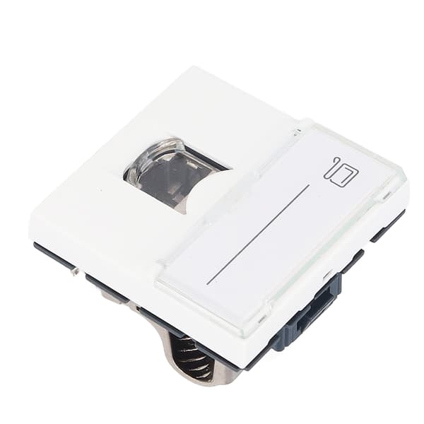 Netværksstikmodul CAT6A RJ45 Fransk Adapter Skærmet ABS Tilbehør til Computer