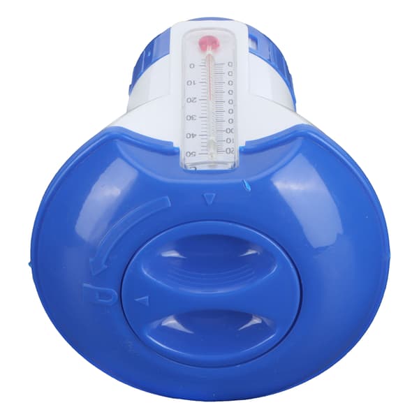 5 tommer flydende kemikaliedispenser til pool med termometer flydende klordispenser