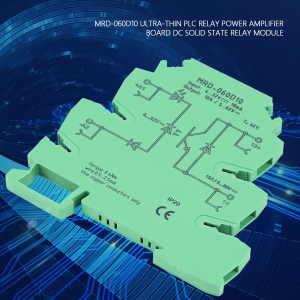 MRD-060D10 Ultratunn PLC Relä Effektförstärkarkort DC Solid State Relämodul