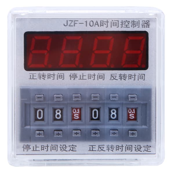 BERM JZF-10A LCD Tidsrelæ Motor CW/CCW Controller Timing Switch 0.1S-99H 12V AC/DC
