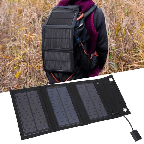 15W Bærbart Solpanel Sammenfoldeligt Sæt Vandtætte Solpaneler til Turisme og Vandreture