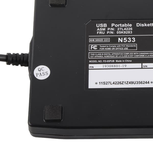 Bærbar 3,5-tommer ekstern diskettedrev USB-kortlæser til pc-bærbar computer, retro dataoverførselstilbehør