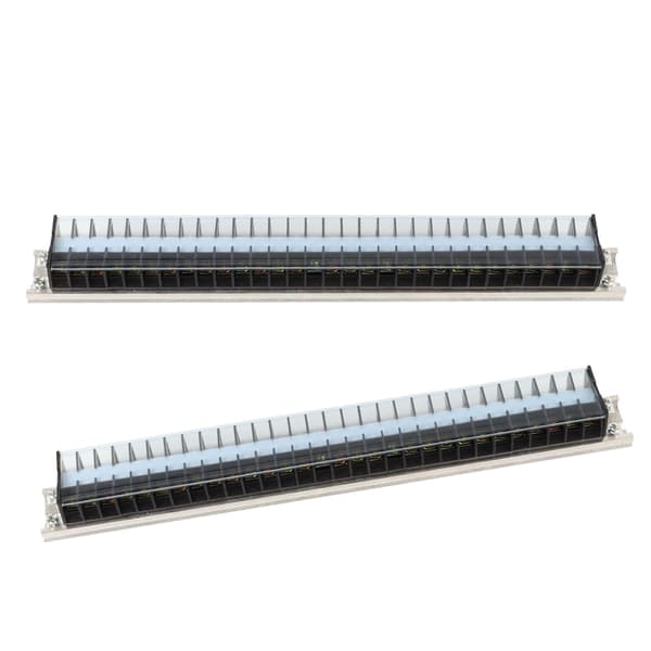 2PCS 660V 15A Trådbarriärblock Skentyp Kopplingsterminal Universal för Distributionssystem Typ 2