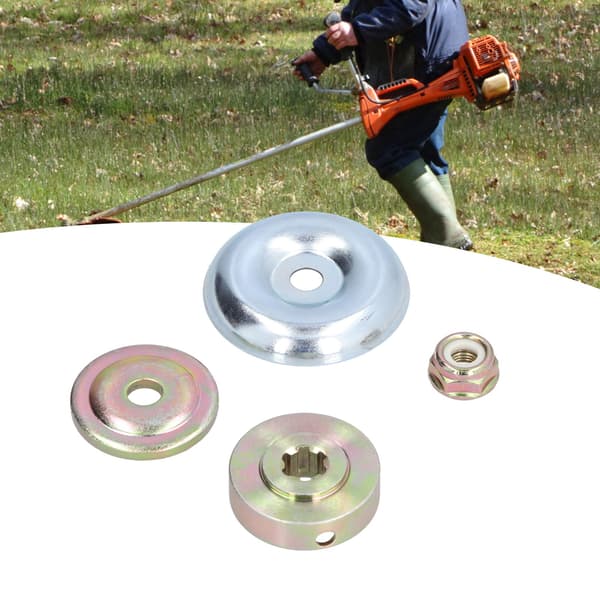 Tryckplåtsskyddsbricka Tryckbricka Ryttarplatta Låsmutter Trimmerhuvudadapterkit