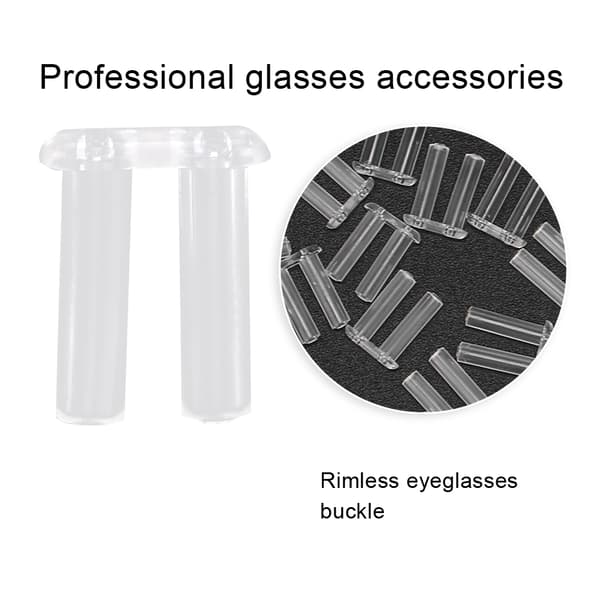Plastplugg Ramlösa Glasögon Spänne Ram Glasögon Utrustning Tillbehör