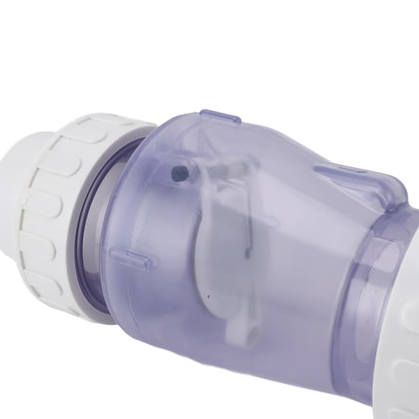 2\" Transparent Backventil för Poolpumpar, Ingen Backflödesreservdel, Robust Plast, 2-pack
