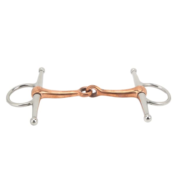 Hest Full Cheek Snaffle Rustfrit Stål Ring Snaffle Bid til Udendørs Hestetilbehør 125mm